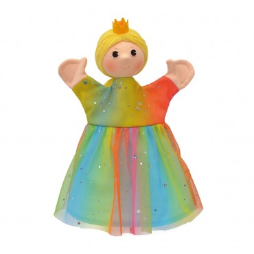 Marionnette Princesse Arc en Ciel 30 Cm - Fabriqué en Europe 