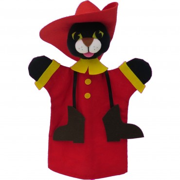 Marionnette Chat Botté 32 Cm - Fabriqué en Europe 