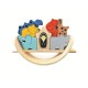 Arche de Noé - Puzzle 3D - Assembler & Empiler - 18M+ Jouet en Bois