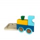 Puzzle en Bois 3D Train - Assembler & Empiler - 12M+ Jouet en Bois