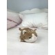 Peluche nemu nemu - MUGI - Chat Brun - Taille S - 11 cm 