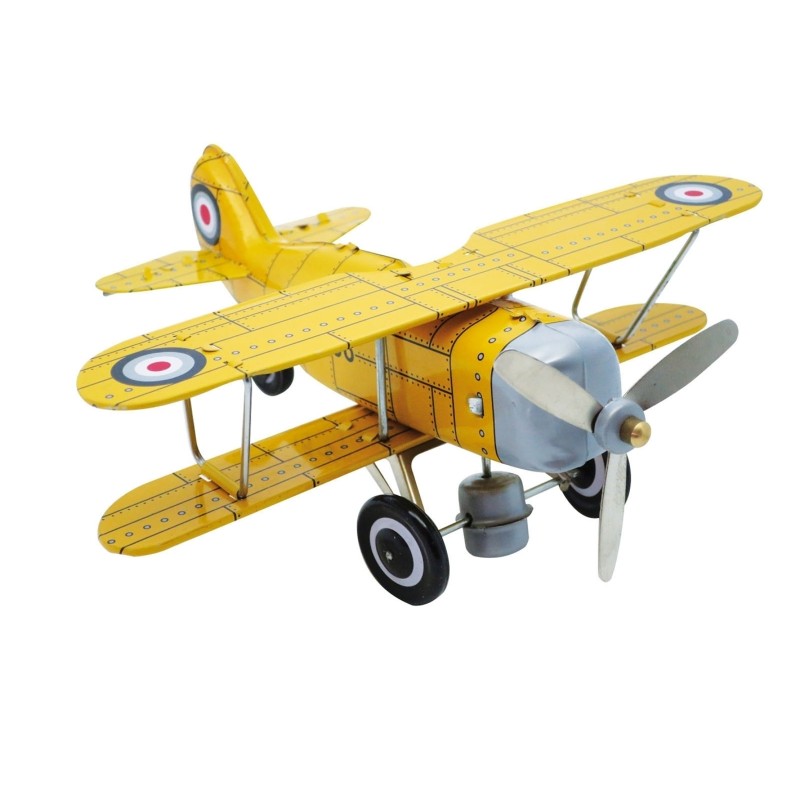 Mécanique à Clé - Métal - Aéroplane Jaune Mécanique à Clé - Métal - Aéroplane Jaune