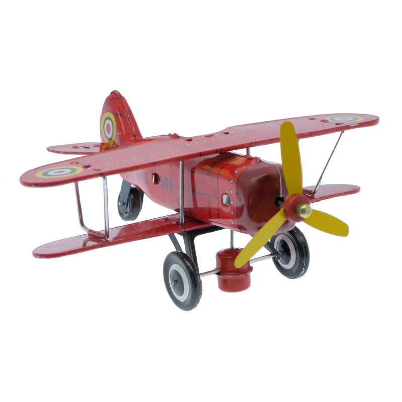 Mécanique à Clé - Métal - Aéroplane Rouge Mécanique à Clé - Métal - Aéroplane Rouge