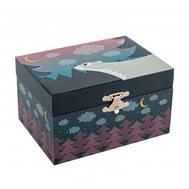 Music Box Bear in Forest - Glow in the dark