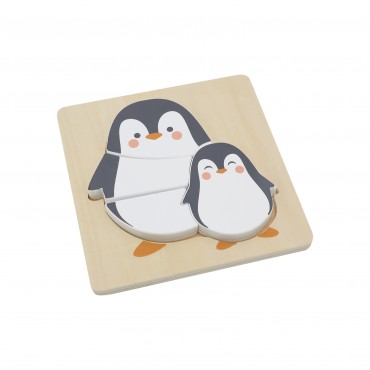 Petit puzzle Pingouin bois FSC