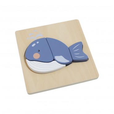 Petit puzzle Baleine bois FSC