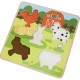 Puzzle tactile - La Ferme bois FSC