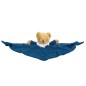 Doudou Hochet 20 cm - Ours Triangle - Bleu Denim Doudou Hochet 20 cm - Ours Triangle - Bleu Denim