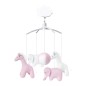 Mobile Musical - Girafes & Eléphants - Vieux Rose & Blanc Mobile Musical - Girafes & Eléphants - Vieux Rose & Blanc