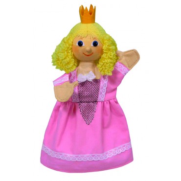 Marionnette Princesse Rose 30 Cm - Fabriqué en Europe 