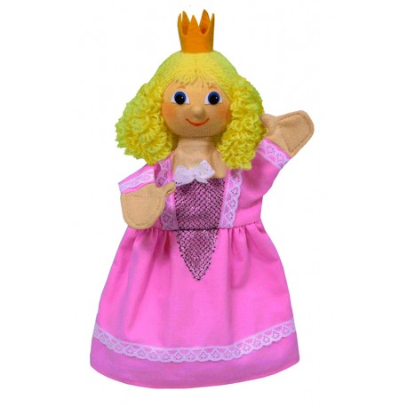 Marionnette Princesse Rose 30 Cm - Fabriqué en Europe 