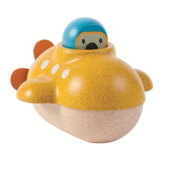 Plongez dans l’imaginaire du bain !
Ce petit sous-marin en bois PlanWood flotte sur l’eau et invite bébé à explorer l’o