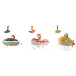 Plongez dans l’imaginaire du bain !
Ce petit sous-marin en bois PlanWood flotte sur l’eau et invite bébé à explorer l’o