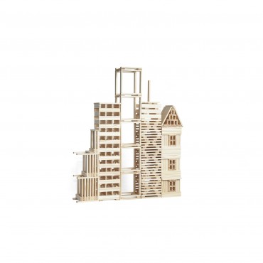 Baril de 500 planchettes en bois naturel FSC