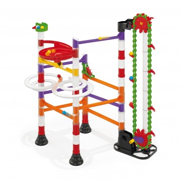 MIGOGA RUN ELEVATOR - Circuit de Billes & Jeu de Construction avec ascenseur - 150 pcs