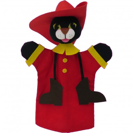 Marionnette Chat Botté 32 Cm - Fabriqué en Europe