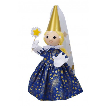 Marionnette Fée Bleue 35 Cm - Fabriqué en Europe