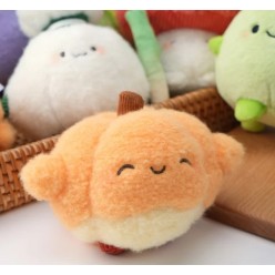 Porte Clef Peluche - Légumes - Citrouille 15 cm