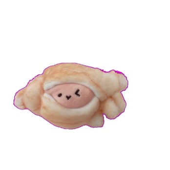 Peluche BARBEC - Porte-clés Magnet 8 cm - Conche de Mer
