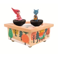 Cette boîte à musique en bois émerveillera votre enfant avec ses 2 figurines aimantées qui tournent sur la piste de danse, a