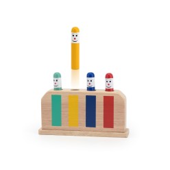 Un superbe jouet d’éveil pour exercer la coordination œil/main et stimuler la reconnaissance des couleurs.
Appuyer fort sur