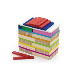 A la fois jeu de construction, d'adresse et d'imagination.
Bénéfices : 
- Favorise l’imagination et la dextérité des enfan