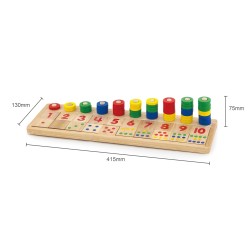 Apprendre à compter devient un jeu d’enfant !
Ce jouet éducatif ludique et coloré initie votre enfant aux chiffres tout en 