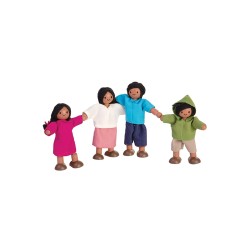Ces personnages sont articulés (bras et jambes) pour prendre toutes les postures : assis, debout, en mouvement... Leurs vêteme