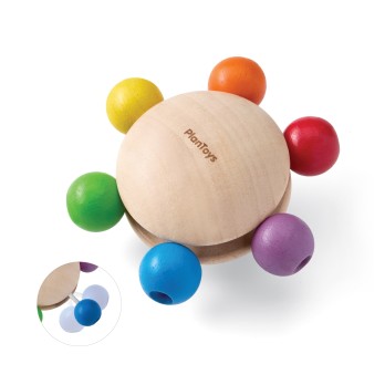 Hochet - 6 perles colorées à tirer