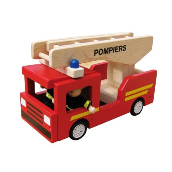 Camion de Pompiers avec 2 figurines