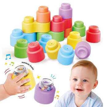 Blocs Souples - 16 pièces + 2 blocs maracas