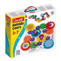 Un jeu de construction ingénieux qui stimule la créativité et initie à la mécanique.
 Assemblez les plaques dentelées à p