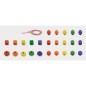 Perles en Bois - Couleurs Vives