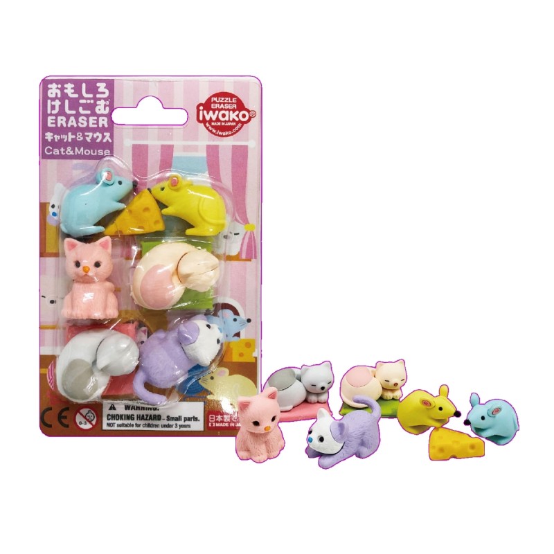 Gommes - Figurines - Chat et Souris Gommes - Figurines - Chat et Souris