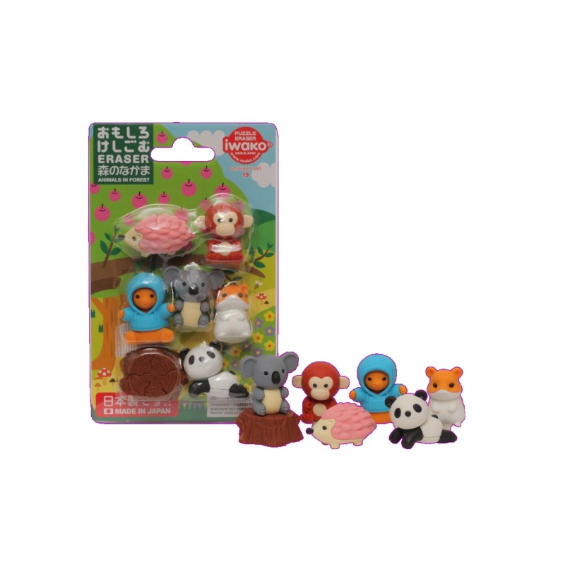 Gommes - Figurines - Les animaux de la forêt Gommes - Figurines - Les animaux de la forêt