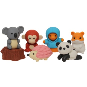 Gommes - Figurines - Les animaux de la forêt
