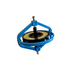 Un gyroscope est un outil qui permet d'expliquer des phénomènes mécaniques complexes : une fois la rotation à grande vitesse