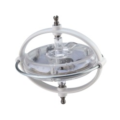 Un gyroscope est un outil qui permet d'expliquer des phénomènes mécaniques complexes : une fois la rotation à grande vitesse