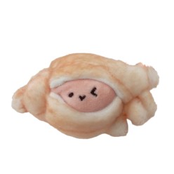 Triple fonctions : peluche , porte-clés et magnet (à accrocher sur votre frigo ou tout support métallique)