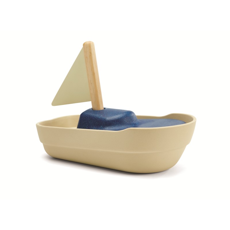 Grand bateau à voile - Bleu 21 cm
