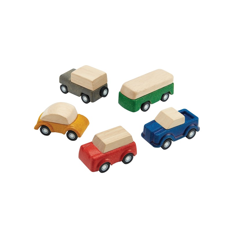 Set de 5 petits véhicules  Couleurs Tendresse