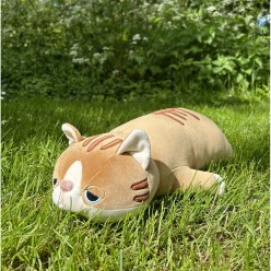 Peluche NEMU Taille L - Chat Brun - Mugi
